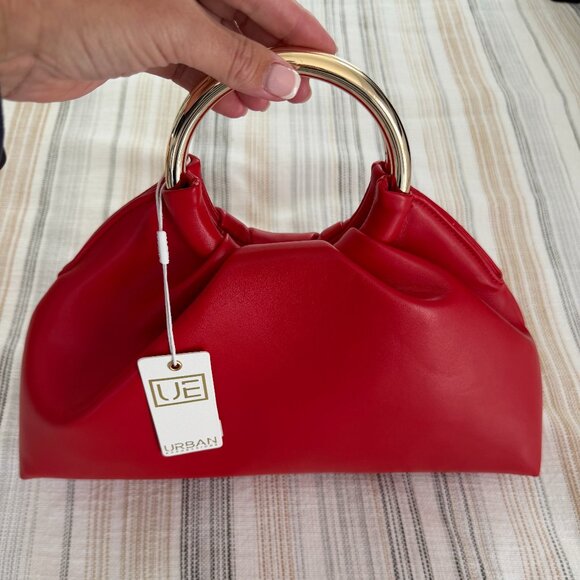 NWT Urban Expressions RED HARPER CLUTCH BAG HANDBAG $80 - Picture 1 of 8